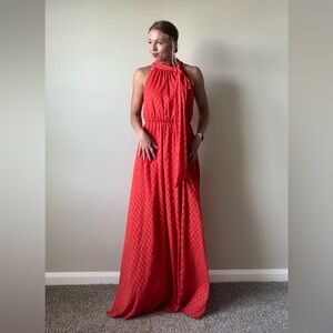 NWT Red Anthro Maxi Dress